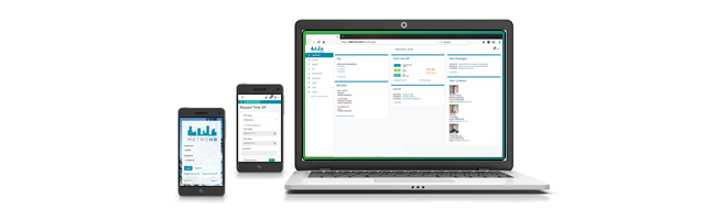 Employee Portal Displayed on Multiple Devices